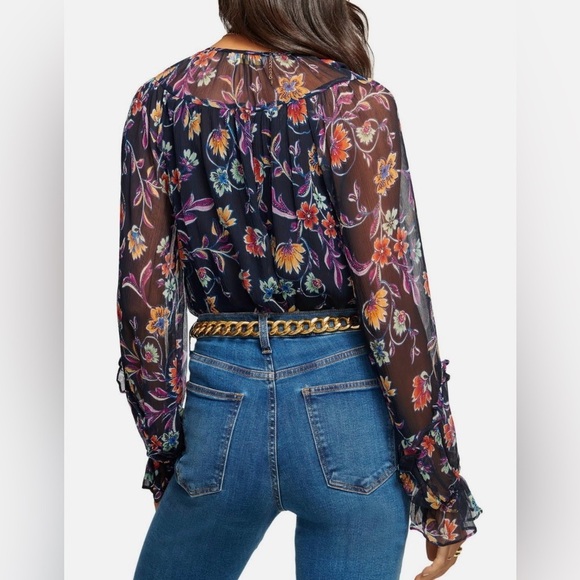 RAMY BROOK PRINTED ROSALIND FLORAL BLACK - XS - Picture 3 of 7